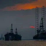 Sunset over the Cromarty Firth - famous for the shipping forecast and the place where oil rigs go to retire