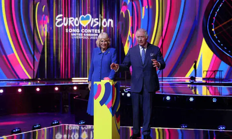 Carlos III y Camila desvelan el escenario de Eurovisión en Liverpool