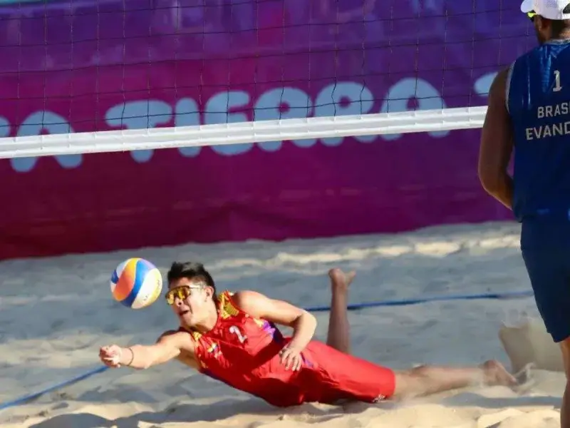 Delgado y Vargas se llevan la plata en voleibol de playa