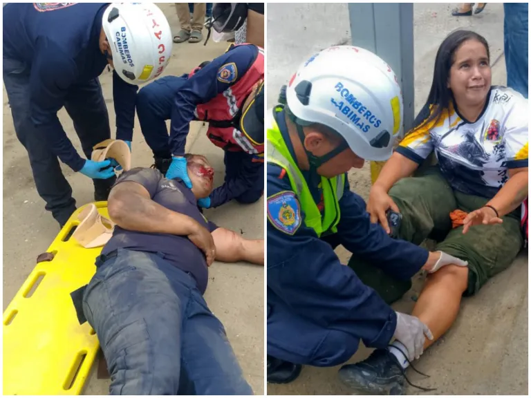 Dos heridos deja choque entre moto y carro en Cabimas