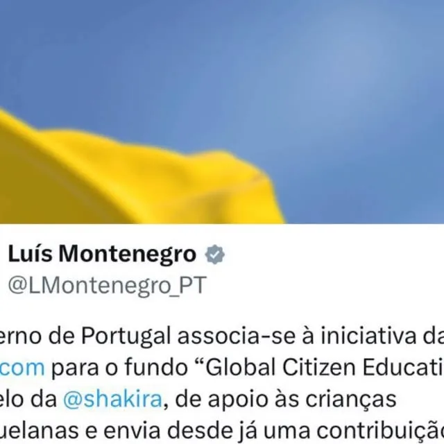 Publicación de Instagram de Luís Montenegro