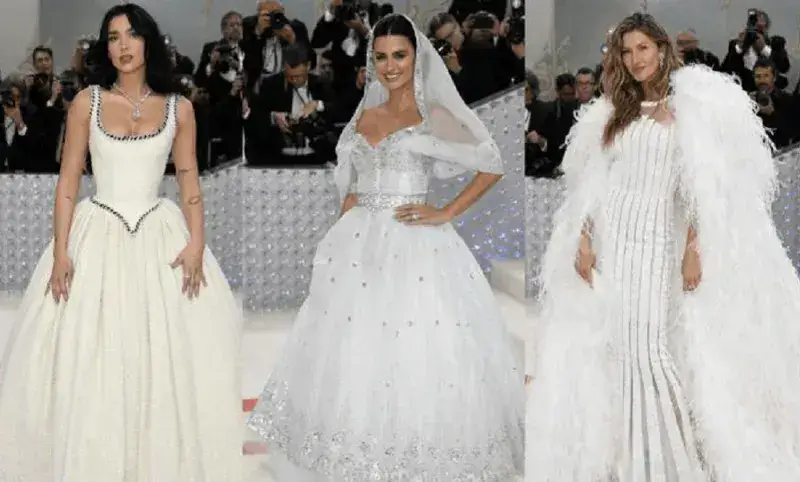 Famosos recuerdan y emulan a Karl Lagerfeld en la Met Gala