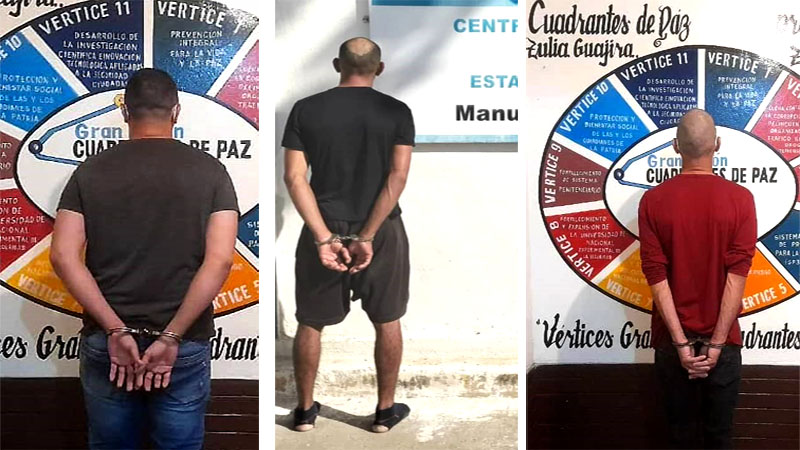 Cpbez arrestó a tres hombres solicitados por tribunales del país