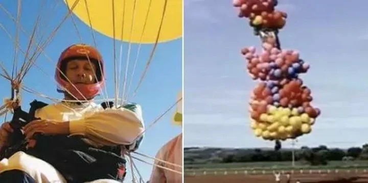 El terrible final del sacerdote que volaba enganchado a 1.000 globos con helio