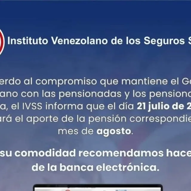 Publicación de Instagram de Instituto Venezolano de los Seguros Sociales