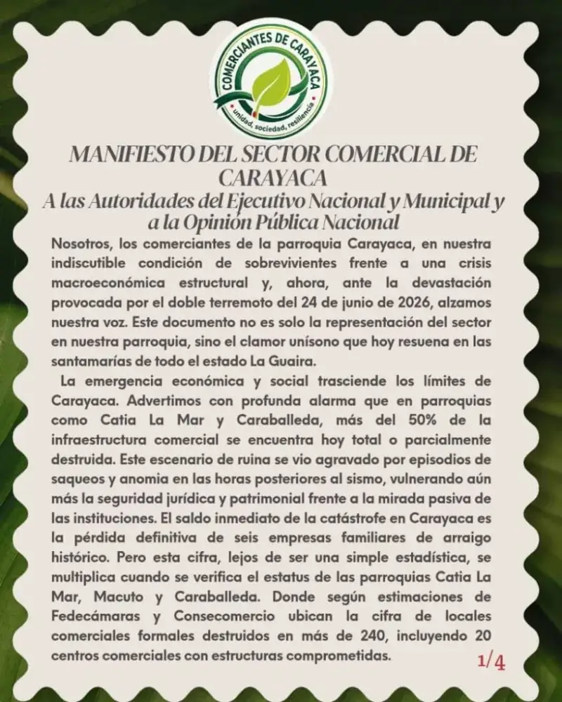Comerciantes de Carayaca exigen medidas para reactivar economía