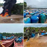 
				Incautados 100.000 litros de combustible a la minería ilegal en Amazonas			