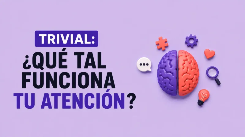 Trivial interactivo pone a prueba la atención con 10 preguntas
