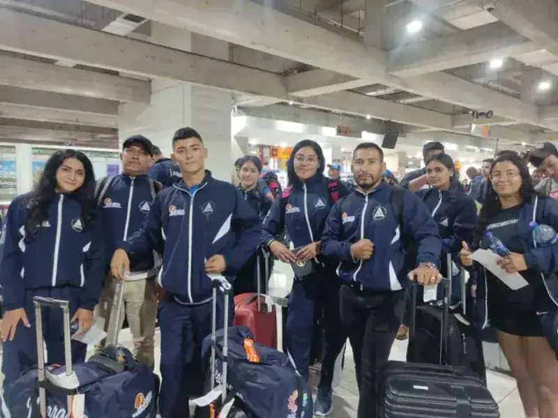Nicaragua llegó a Venezuela para los Juegos del ALBA