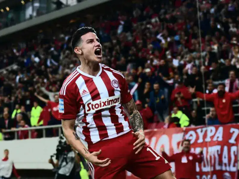 James Rodríguez se despide del Olympiacos