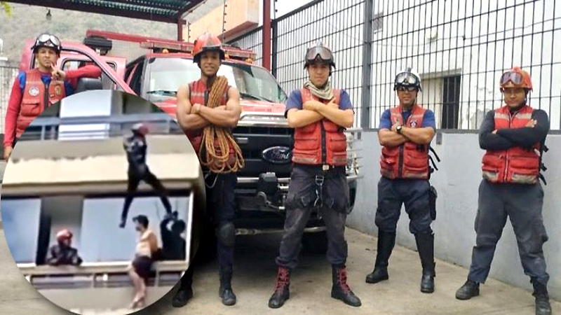 
				Rescatistas neutralizan amenaza suicida de un hombre en Caracas (+Video)			