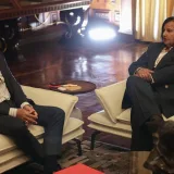 Dinorah Figuera y Jorge Rodríguez acuerdan mesa técnica y política paritaria en Caracas