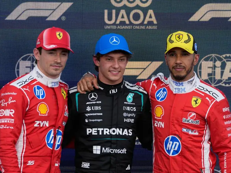 Antonelli sorprendió en Silverstone con victoria Sprint y la pole del domingo