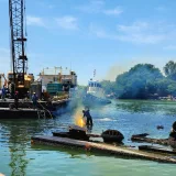 Inician recuperación de chatarra sumergida en el Lago de Maracaibo