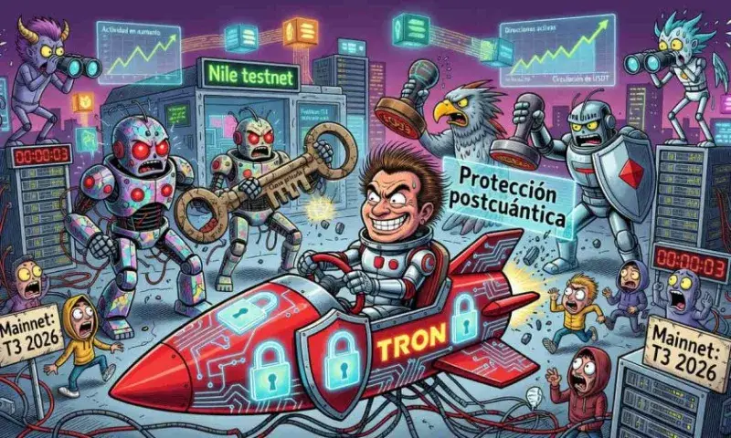 TRON prueba firmas postcuánticas en Nile y apunta a migrar en 2026