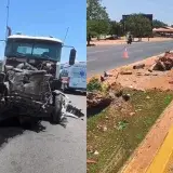 Accidente de gandola en la Circunvalación 1 de San Francisco