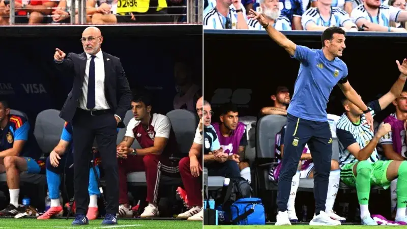 Scaloni y De la Fuente reviven un vínculo en la final