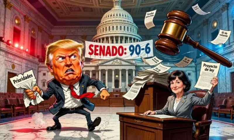 Senado de Estados Unidos frena prioridades de Trump en gasto
