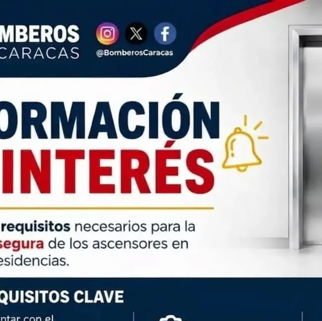 Publicación de Instagram de Bomberos Caracas