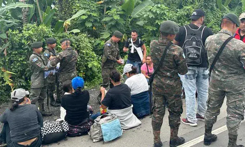 Disuelven en Guatemala caravana migrante proveniente de Honduras