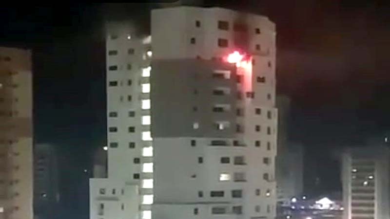 Se incendia apartamento en Tierra Negra de Maracaibo después de un bajón electrónico