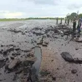 Un rayo abrió una grieta en la calle de rodaje del aeropuerto de Ciudad Guayana