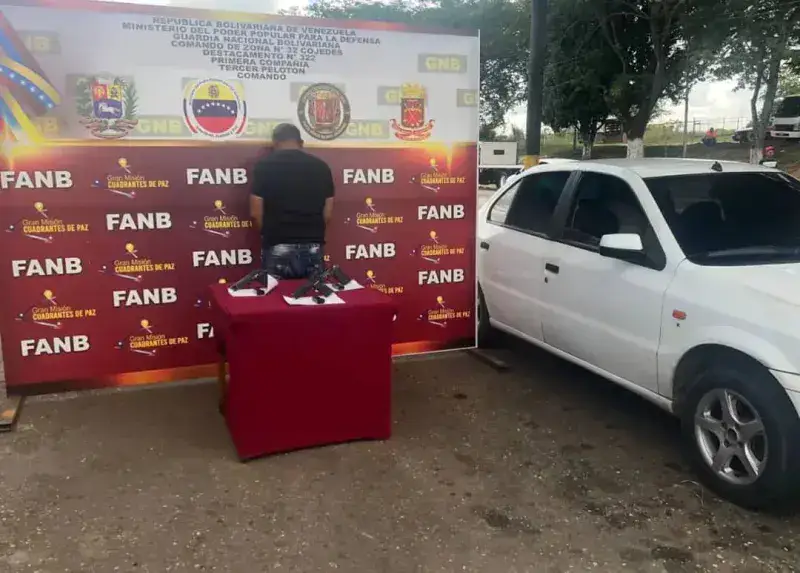 En Cojedes aprehenden a ciudadano por porte ilícito de armas
