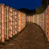 File:Kimono Forest at night, Arashiyama Station, Arashiyama, Kyoto, Japan.jpg