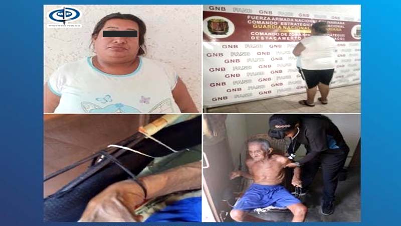 
				Detenida en Anzoateguí mujer que amarraba a su abuelo en estado de desnutrición			