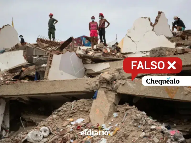 Falsa imagen de rescate tras sismos en Venezuela