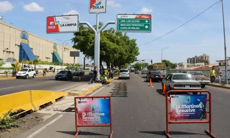 Parcial cierre de La Limpia en Maracaibo para nuevo paso peatonal