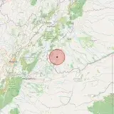 Mapa del epicentro — al sur de San Cristóbal