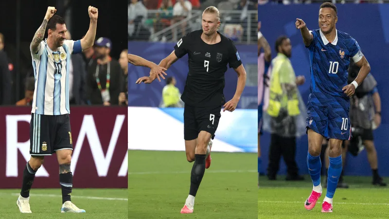 Messi, Mbappé y Haaland reavivan la amenaza al récord goleador de Just Fontaine