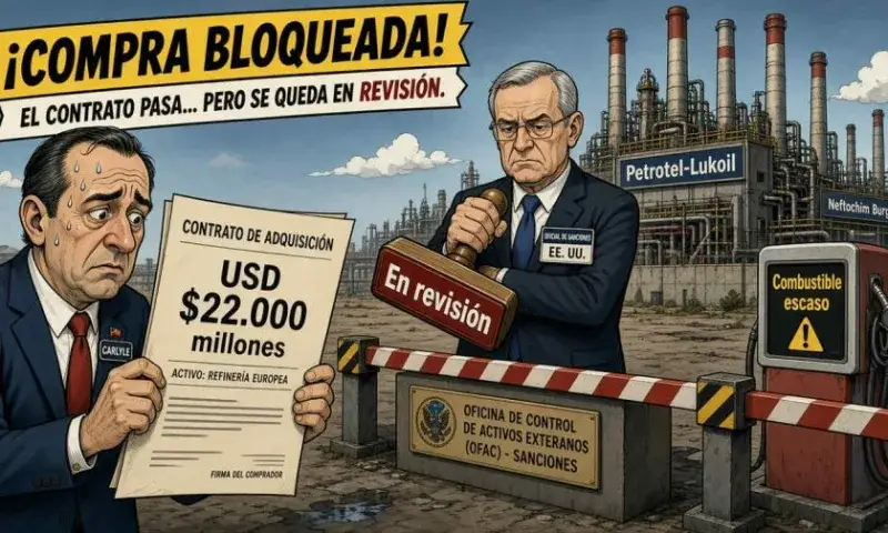 Venta de activos de Lukoil a Carlyle sigue estancada por la OFAC