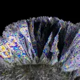 File:Cristal de Vitamina C formado con evaporación rápida, visto con luz polarizada.jpg