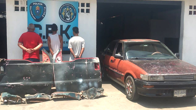 
				Desmantelan en Maracaibo banda de de robo de autopartes			