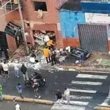 Explosión de cilindros de gas deja dos heridos en la avenida Victoria