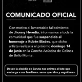 Alcaldía de Baruta suspendió homenaje a Rubén Blades tras la muerte de Jhonny Heredia