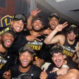 Jackson Chourio tras clasificar a playoffs de Grandes Ligas: “Esta es la celebración más divertida”