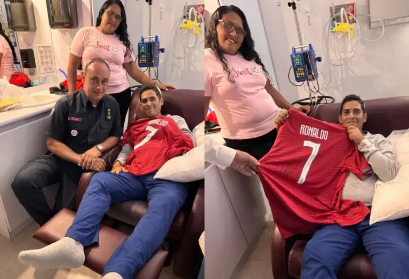 Portugal llevó una camiseta a sobreviviente en La Guaira