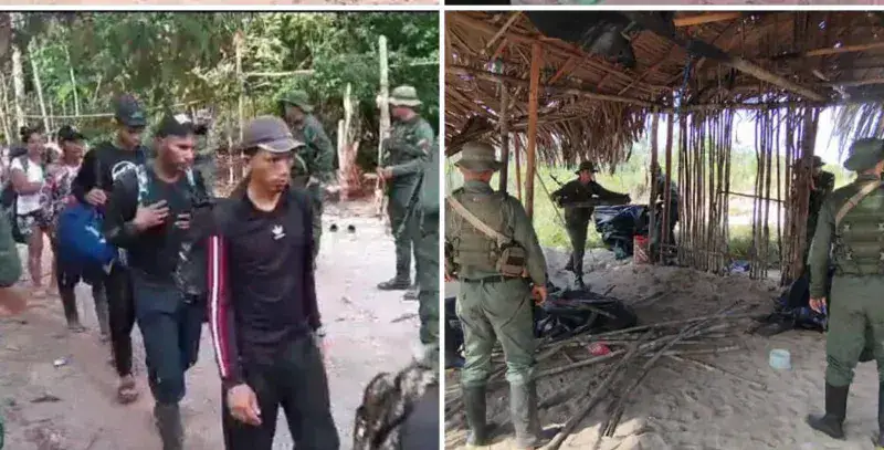 FANB destruyó campamento y expulsó a 950 mineros ilegales de Amazonas