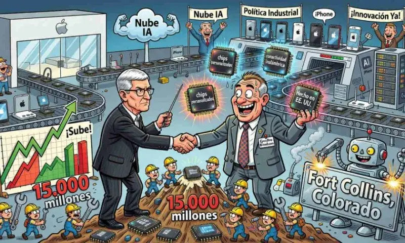 Apple refuerza su producción con chips por USD 30.000