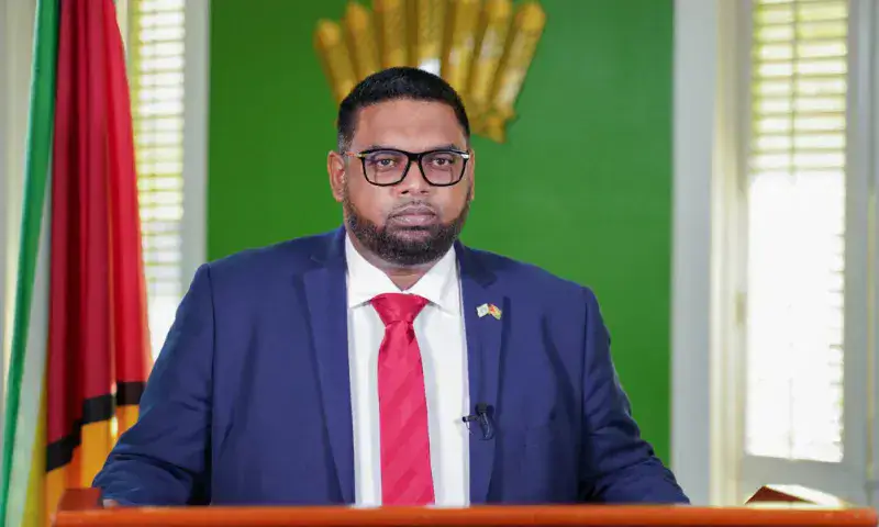 Presidente de Guyana: "Maduro intenta infundir miedo en el pueblo de Guyana"