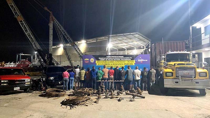 Aprehendidas 15 personas en Valmore Rodríguez por contrabando de material estratégico