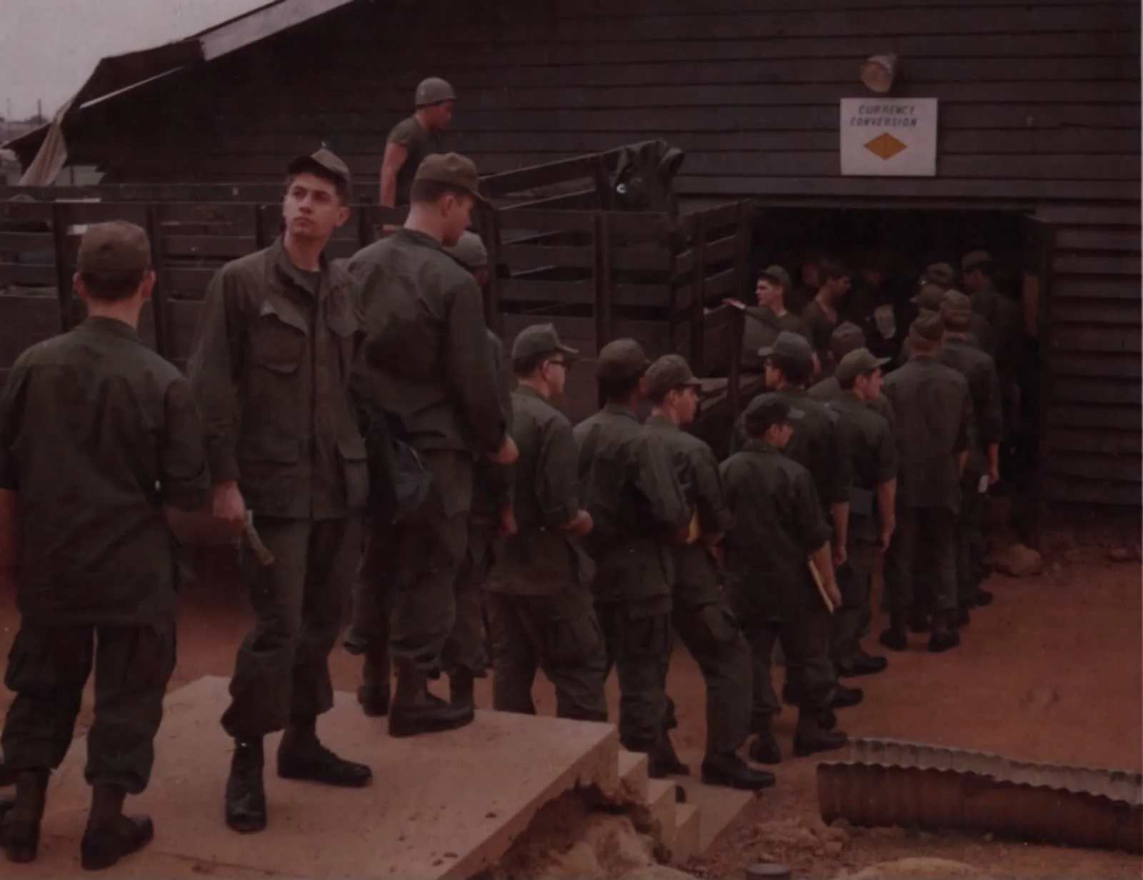 File:Troops enter a currency exchange of the 90th Replacement Battalion, Long Binh.jpg