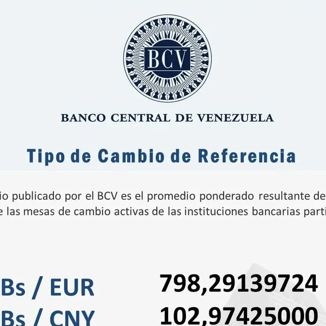 Publicación de Instagram de Banco Central de Venezuela