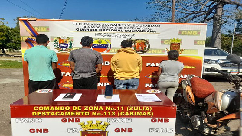 Capturados cuatro miembros del G.E.D.O “Huérfano Masacre” en Santa Rita