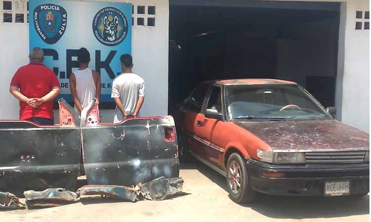 Desarticulan banda dedicada al robo de autopartes en Maracaibo