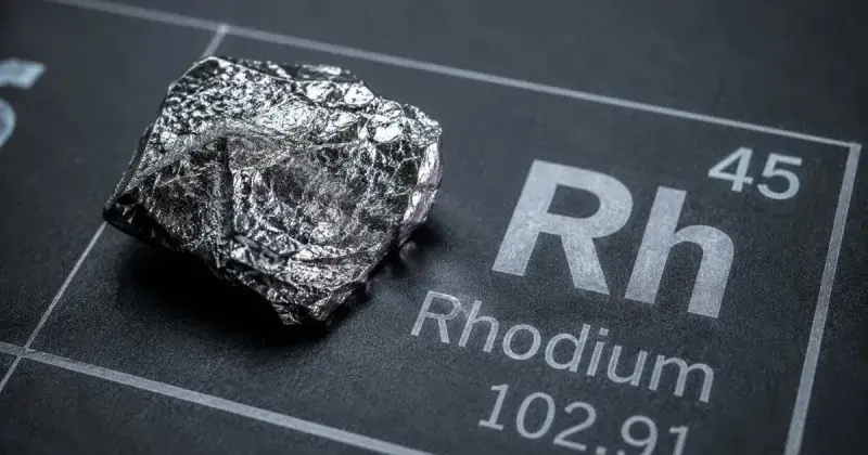 Rodio: el metal más raro del planeta y clave para limpiar el aire de millones de coches