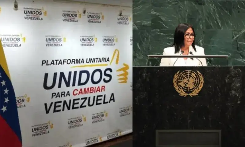 PUD exige hechos concretos tras discurso de Delcy Rodríguez en la ONU